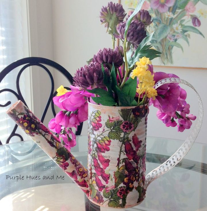 s save your old cans for these 30 home decor ideas, Craft a decorative watering can