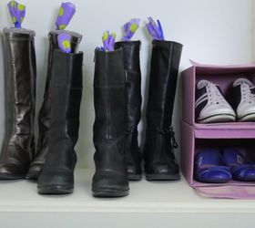s 30 genius ways to make the most of your closet space, Keep your boots tall with pool noodles