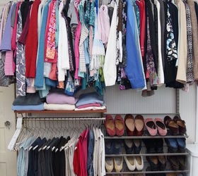 s 30 genius ways to make the most of your closet space, Keep the floor clear with a handy basket