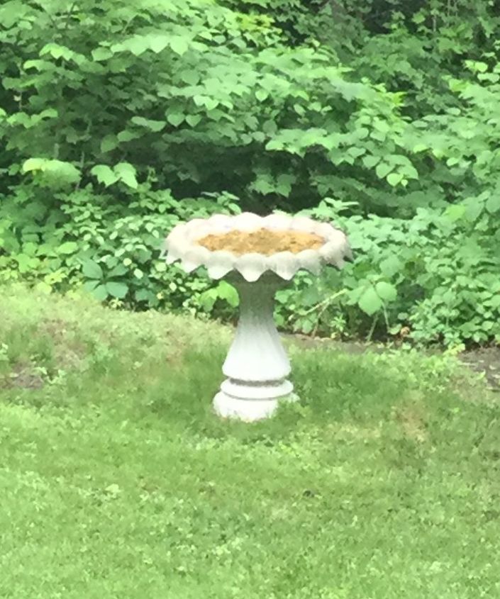 q could i line the inside of this birdbath with ceramic tile