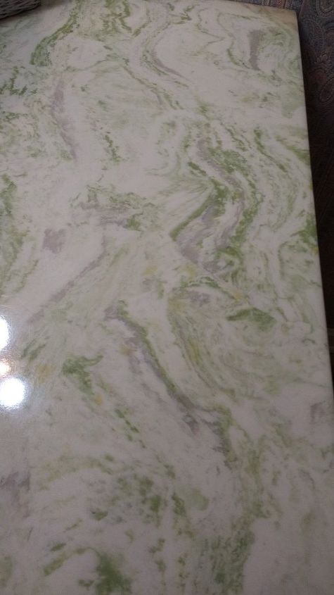 q what can i do to a cultured marble vanity top to make it more appealin