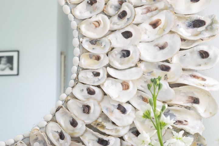 how to make an oyster shell mirror