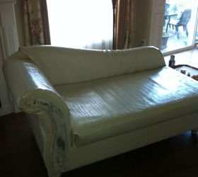 hide your couch s wear and tear with these great ideas, Fainting couch revival
