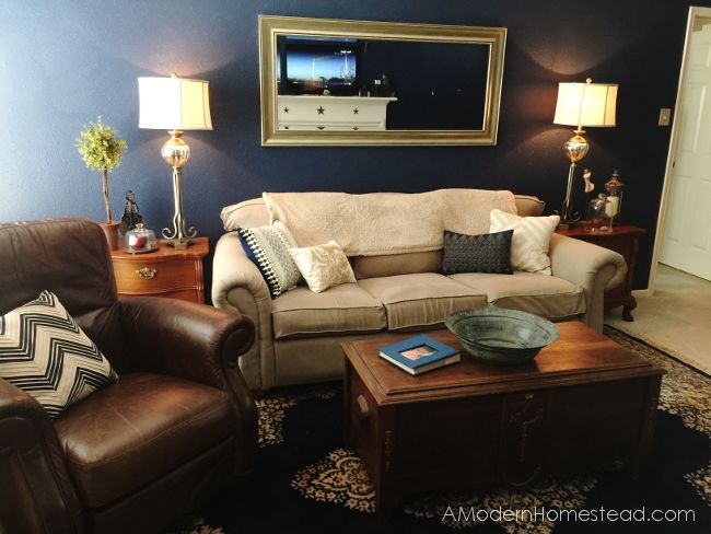 hide your couch s wear and tear with these great ideas, Couch makeover on a dime