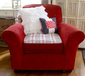 hide your couch s wear and tear with these great ideas, Add patches to ribbed cushions and corners