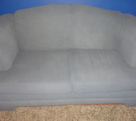 hide your couch s wear and tear with these great ideas, Painted couch transformation