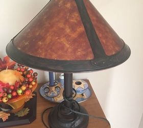 faux mica lamp shades