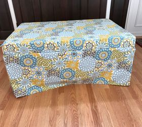 no sew ottoman from broken coffee table