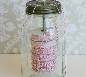 s 30 great mason jar ideas you have to try, Roll Up Your Craft Room Twine With A Jar