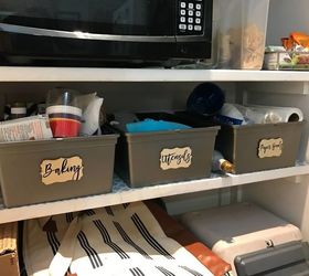 s 31 storage hacks that will instantly declutter your kitchen, Use bins for pantry organization