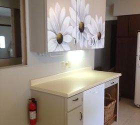 s 31 update ideas to make your kitchen look fabulous, Or add some art to your cabinets