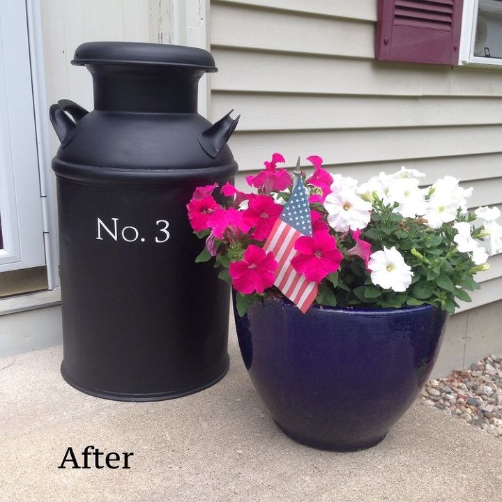 30 address signs that ll make your neighbors stop in admiration, Paint your number on an old milk can
