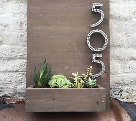 30 address signs that ll make your neighbors stop in admiration, Use nails to make your house number pop