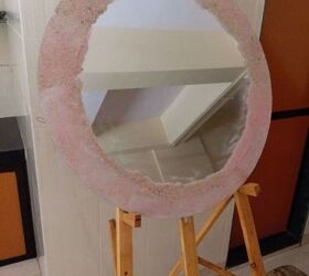 sand and seashell mirror for a dull corridor