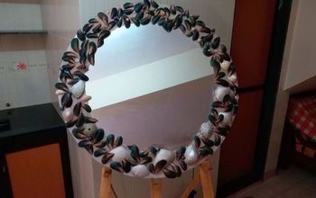 Sand and Seashell Mirror for a Dull Corridor