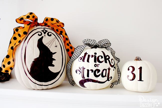 check out these 30 incredible sharpie makeovers, Decorative Halloween pumpkings