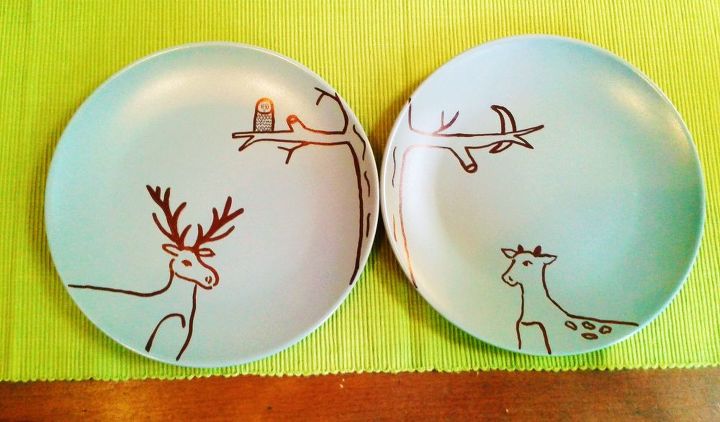 check out these 30 incredible sharpie makeovers, His and hers plates