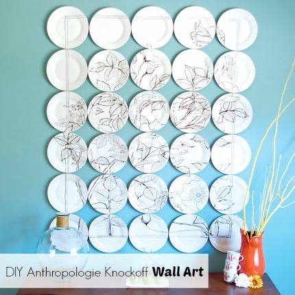 check out these 30 incredible sharpie makeovers, Anthropologie inspired wall art