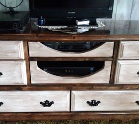 ugly dresser turned into a beautiful tv stand