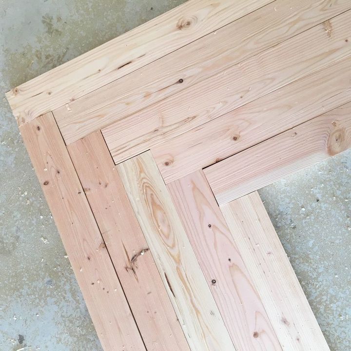 diy escritorio de madera de granja en forma de l cambio de imagen de la oficina