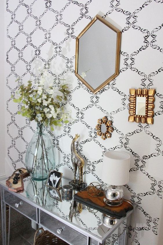 s beautify your entryway without breaking the bank, Get Lux With Chelsea Stenciling