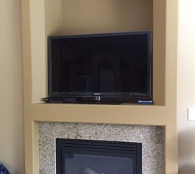 what is the best way to deal with an tv hole above fire place