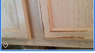 My Cabinets Are Pressed Wood Swollen From Water How Do I Repair