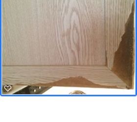 My Cabinets Are Pressed Wood Swollen From Water How Do I Repair