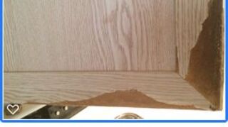 My Cabinets Are Pressed Wood Swollen From Water How Do I Repair