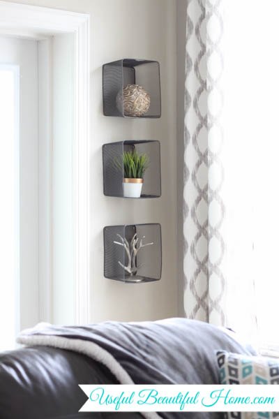 31 creative ways to fill empty wall space, Craft floating shelves