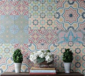 31 creative ways to fill empty wall space, Add design and style with Spanish tiles