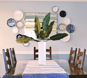 31 creative ways to fill empty wall space, Hang plates to create wall art
