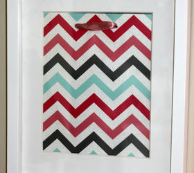 31 creative ways to fill empty wall space, Frame gift bags