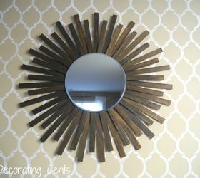 31 creative ways to fill empty wall space, Design a cool frame around a mirror