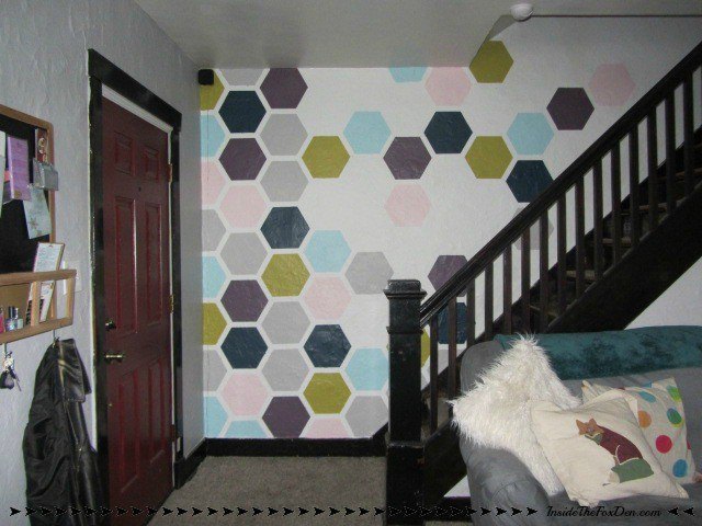s 31 creative ways to fill empty wall space, Paint a honeycomb accent wall