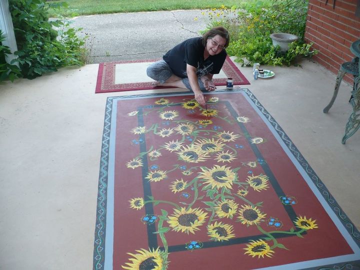 painted porch rug