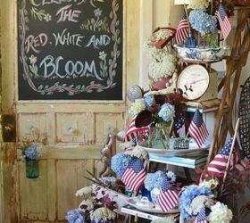 chalking it up to celebrate the red white and bloom