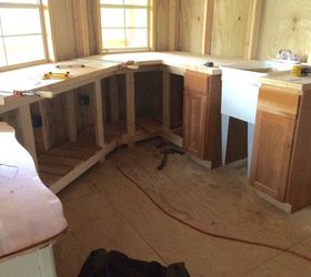 q i m building my own kitchen cabinets and countertop my question is w