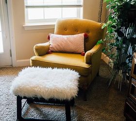s 15 gorgeous bohemian inspired decor items to make for yourself, Build A Cozy Fluffy Stool