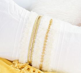 s 15 gorgeous bohemian inspired decor items to make for yourself, Create A Feathered Moroccan Inspired Pillow
