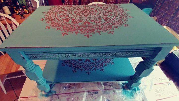 s 15 gorgeous bohemian inspired decor items to make for yourself, Stencil The Mandala On Your Table