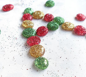diy wonderful glitter dots ornaments step by step