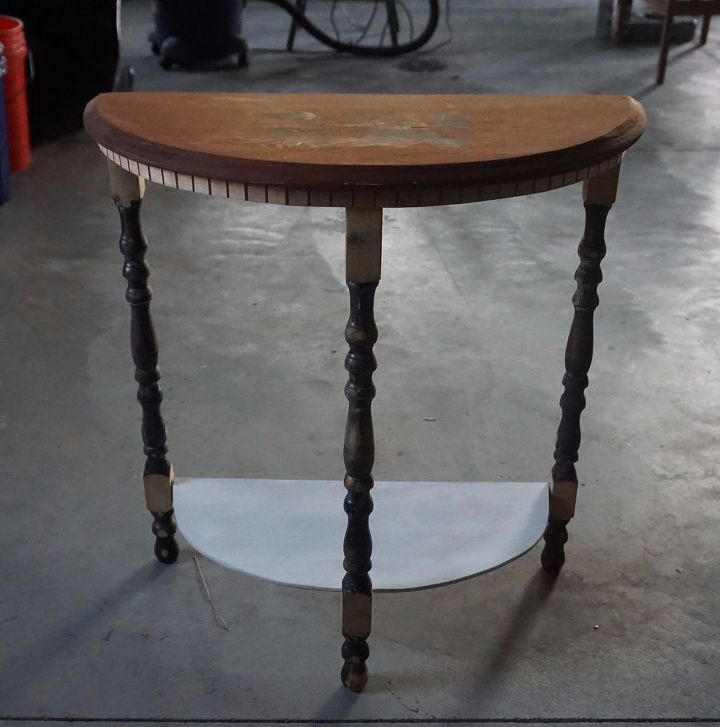 half moon table recreated