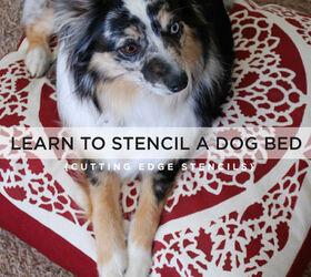 30 great ideas for every pet owner, Stencil Your Puppy s Bed
