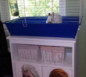 30 great ideas for every pet owner, Make A Microwave Cart A Stand For Bunnies
