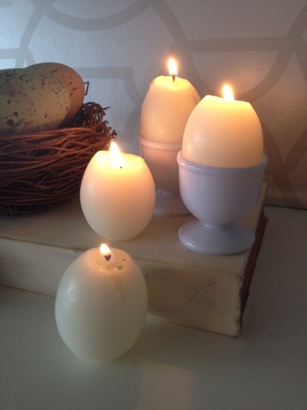 s 15 gorgeous homemade candle ideas you re going to want to try, These egg shaped candles made in shells