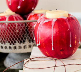 s 15 gorgeous homemade candle ideas you re going to want to try, These apple candle holders