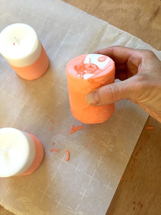 s 15 gorgeous homemade candle ideas you re going to want to try, These crayon dipped ombre candles