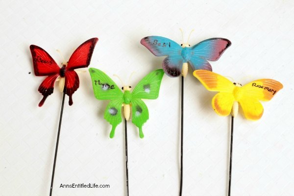 make your own butterfly garden markers