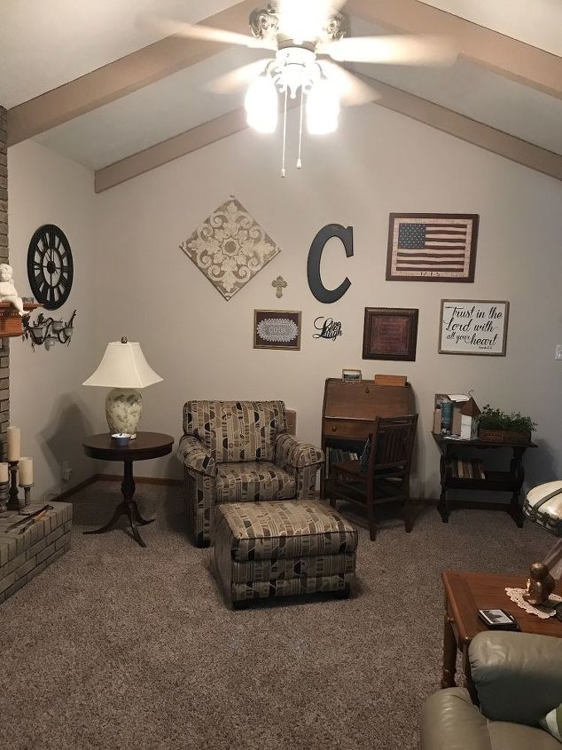 q how can i arrange the furniture in my unusual livingroom